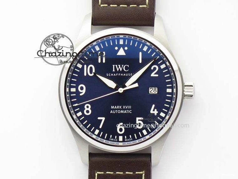 MIROTIME 0121 Mark XVIII Le Petit Prince IW327004 SS Mk Maker Best Edition Blue Dial On Brown Leather Strap A TimelessDesign 7296